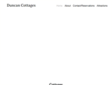 Tablet Screenshot of duncancottages.com